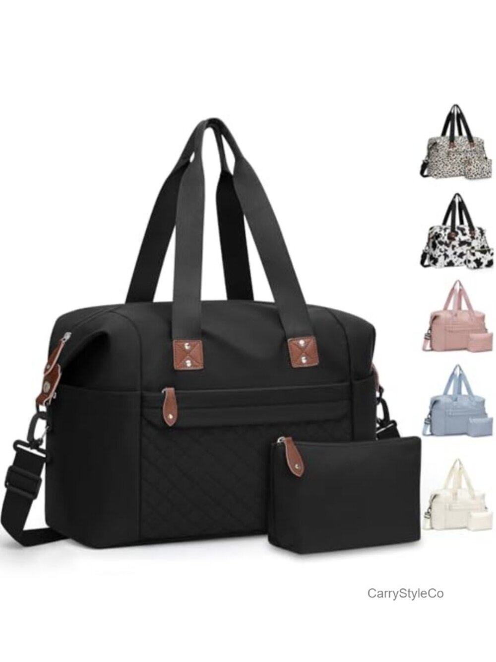 Travel Duffle Bag Weekender Carry On Polyester with Toiletry Bag
